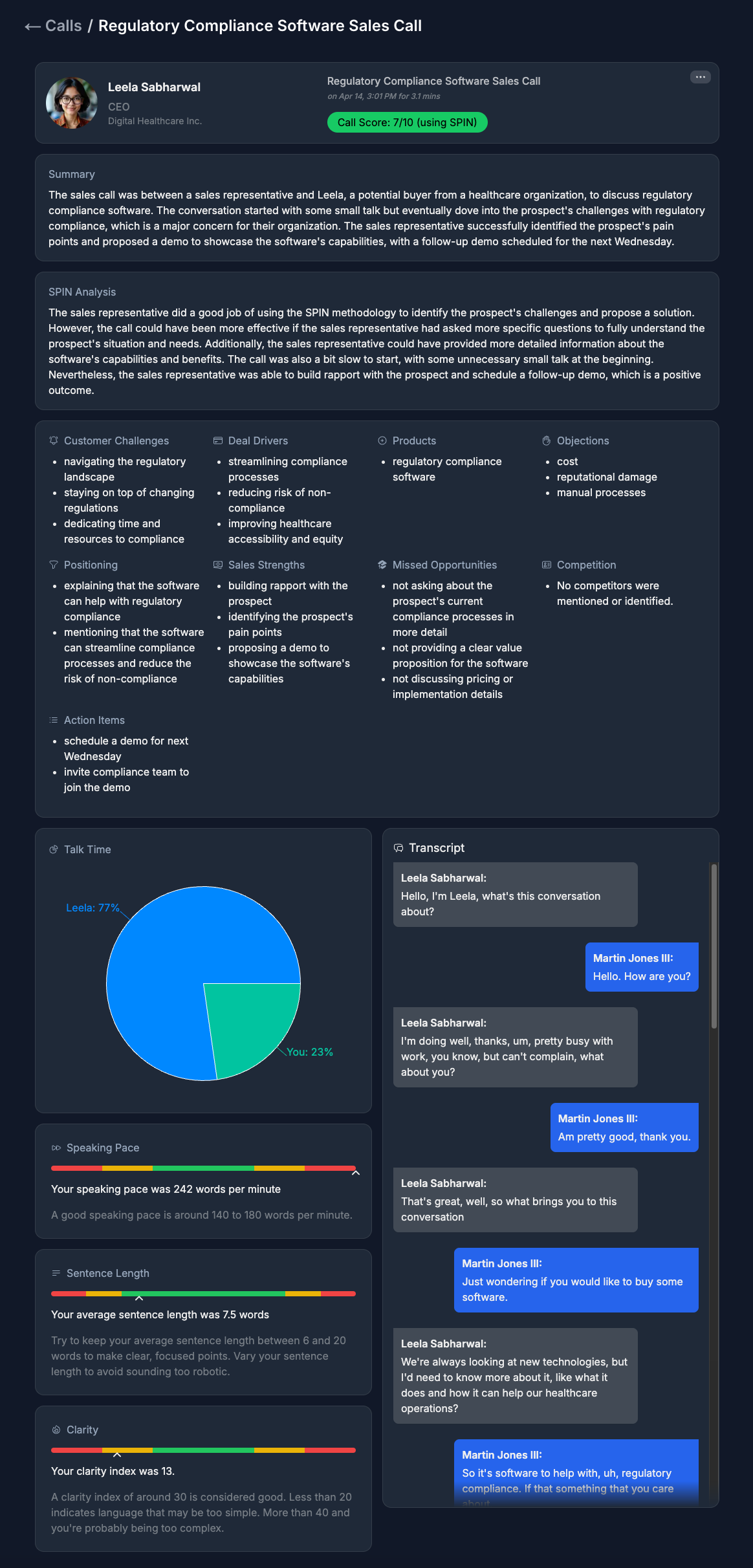 Product feature demonstration