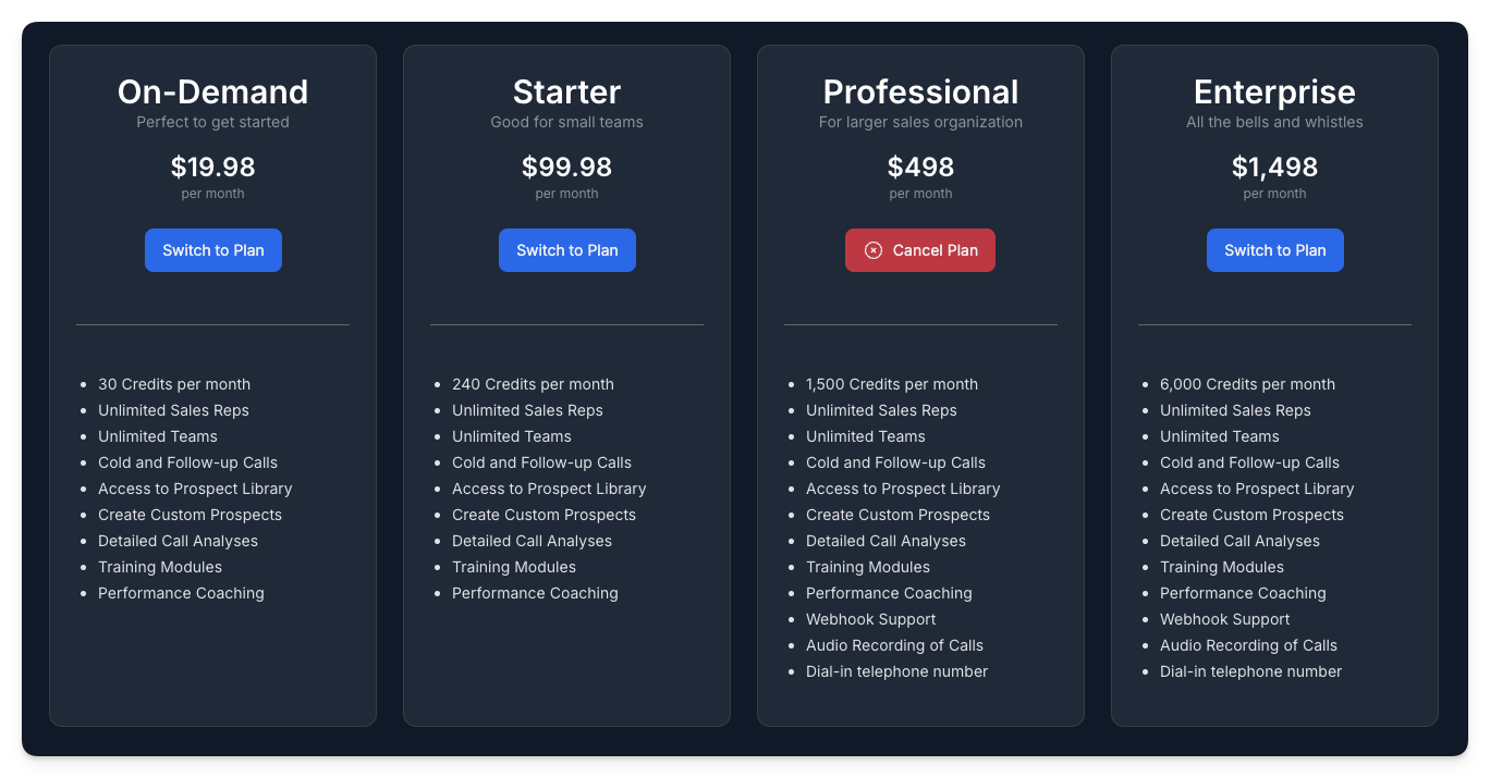 Pricing Plans